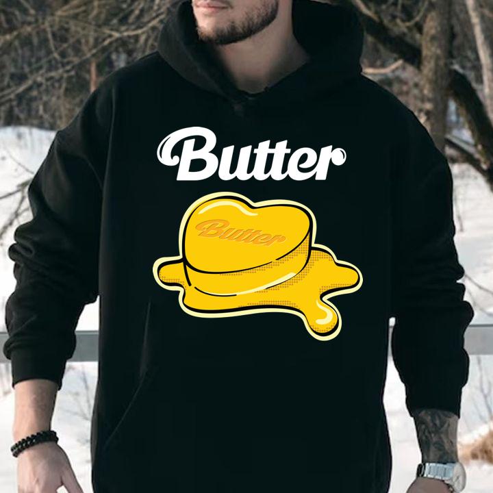 BTS Butter logo t-shirt hoodie