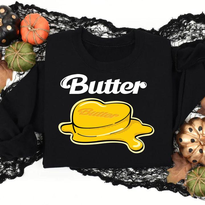 BTS Butter logo t-shirt sweatshirt