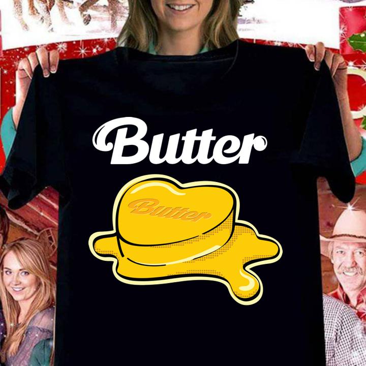 BTS Butter logo t-shirt woman shirt