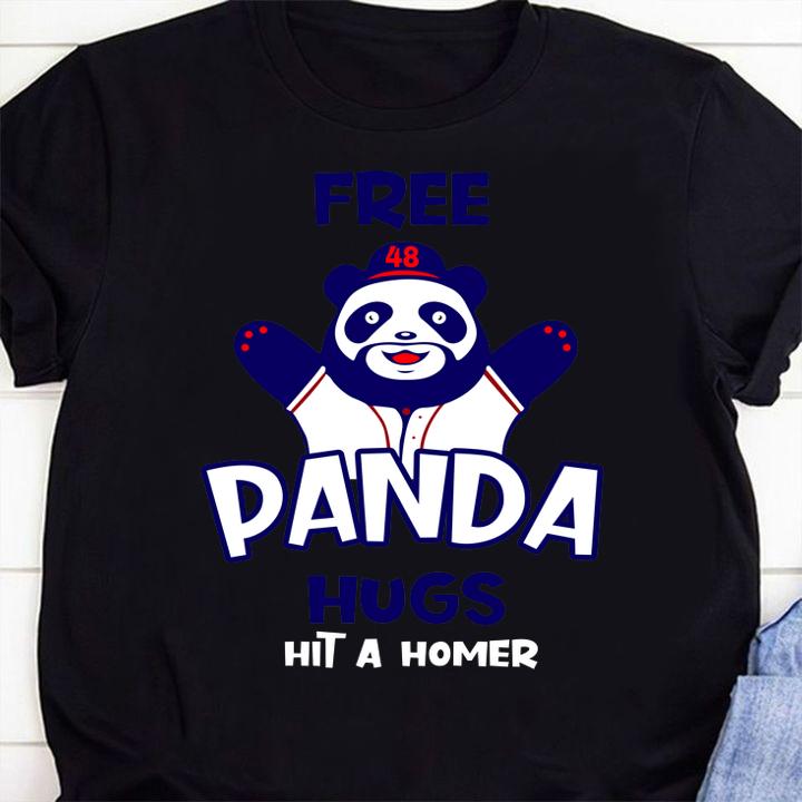 Free Panda Hugs Hit A Homer t-shirt shirt