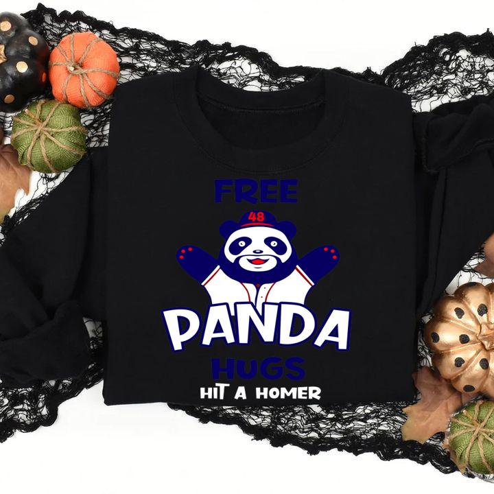 Free Panda Hugs Hit A Homer t-shirt sweatshirt