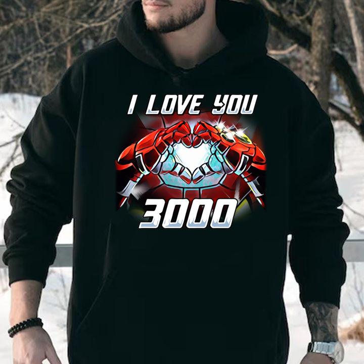 ironman hand love i love you 3000 t-shirt hoodie