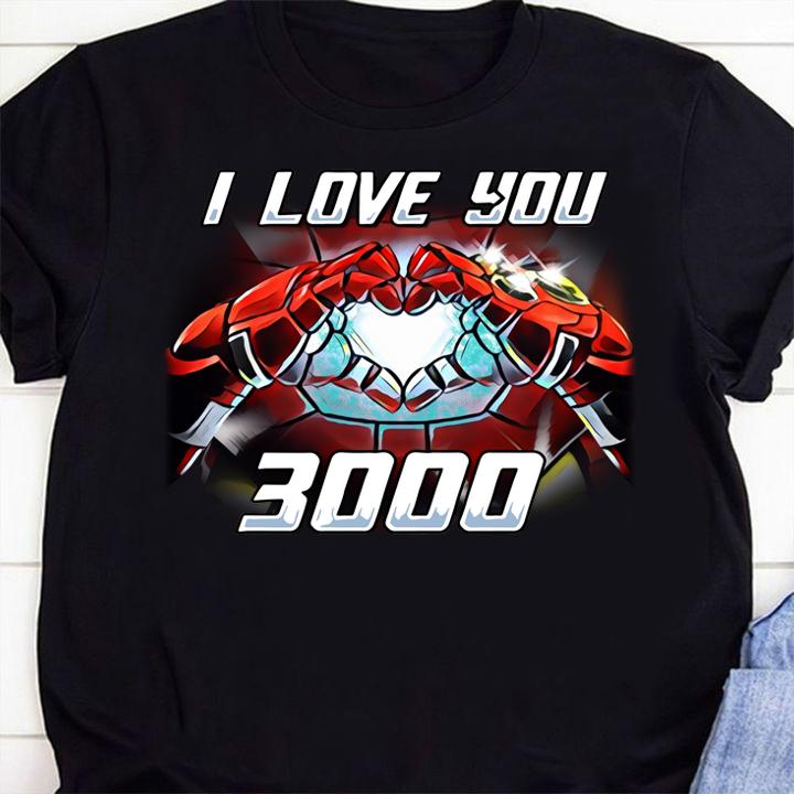 ironman hand love i love you 3000 t-shirt shirt