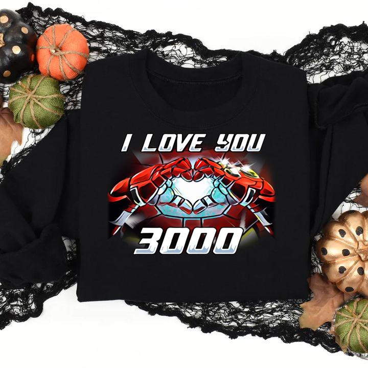 ironman hand love i love you 3000 t-shirt sweatshirt