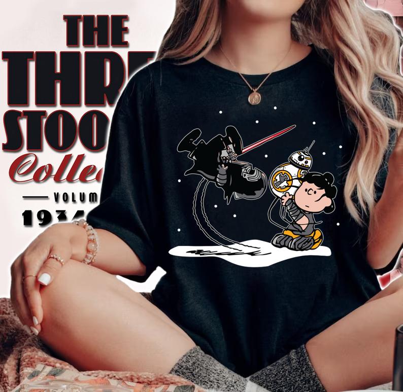 Funny Charlie Brown mashup Star Wars t-shirt woman shirt