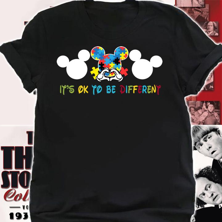 Autism Mickey Mouse It's Ok To Be Different t-shirt shirt