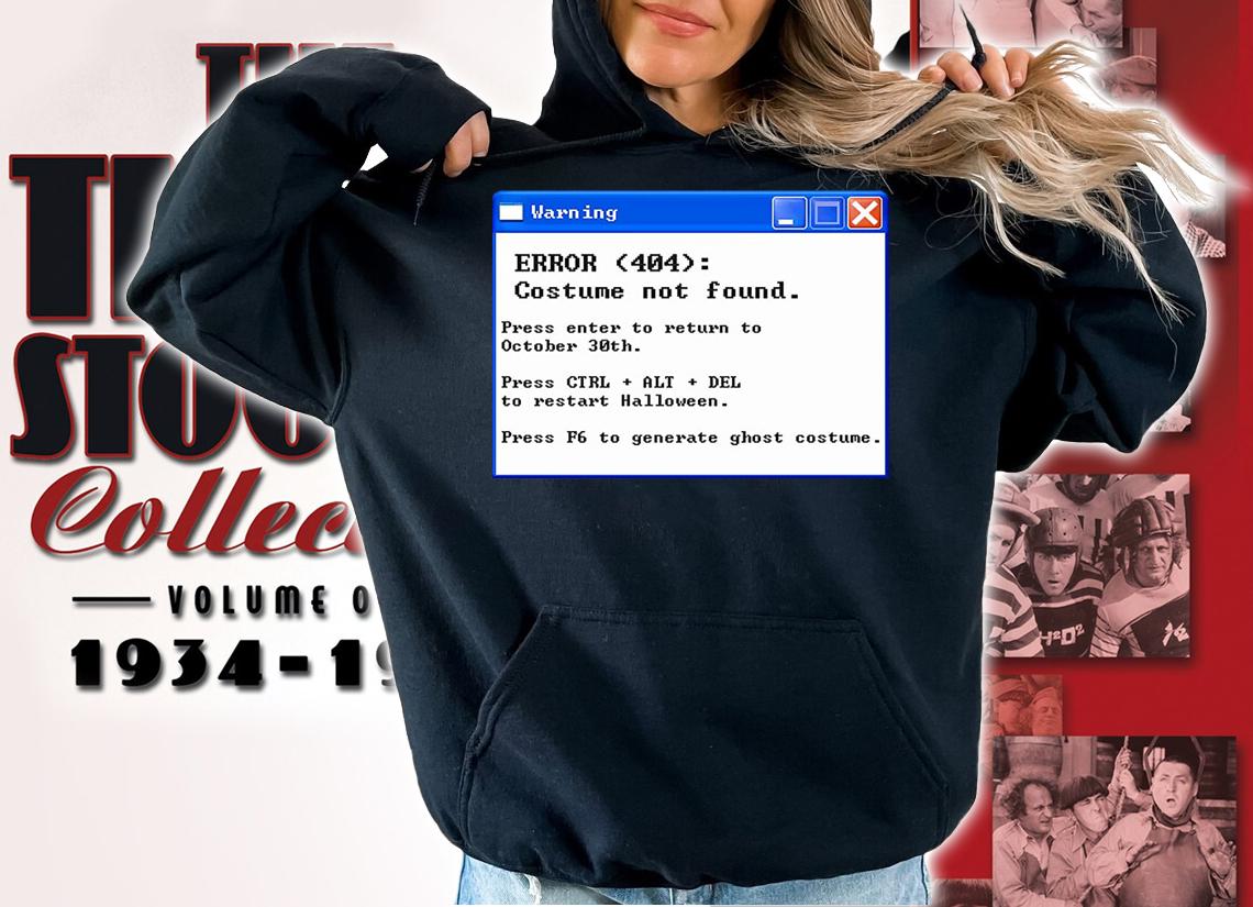 Error 404 Halloween Costume Not Found t-shirt hoodie