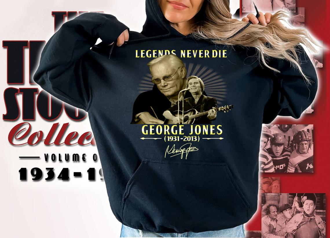 Legends Never Die George Jones 1931 2013 Signature t-shirt hoodie