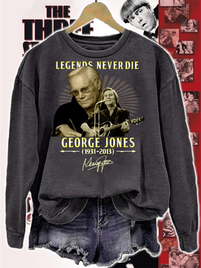 Legends Never Die George Jones 1931 2013 Signature t-shirt sweatshirt