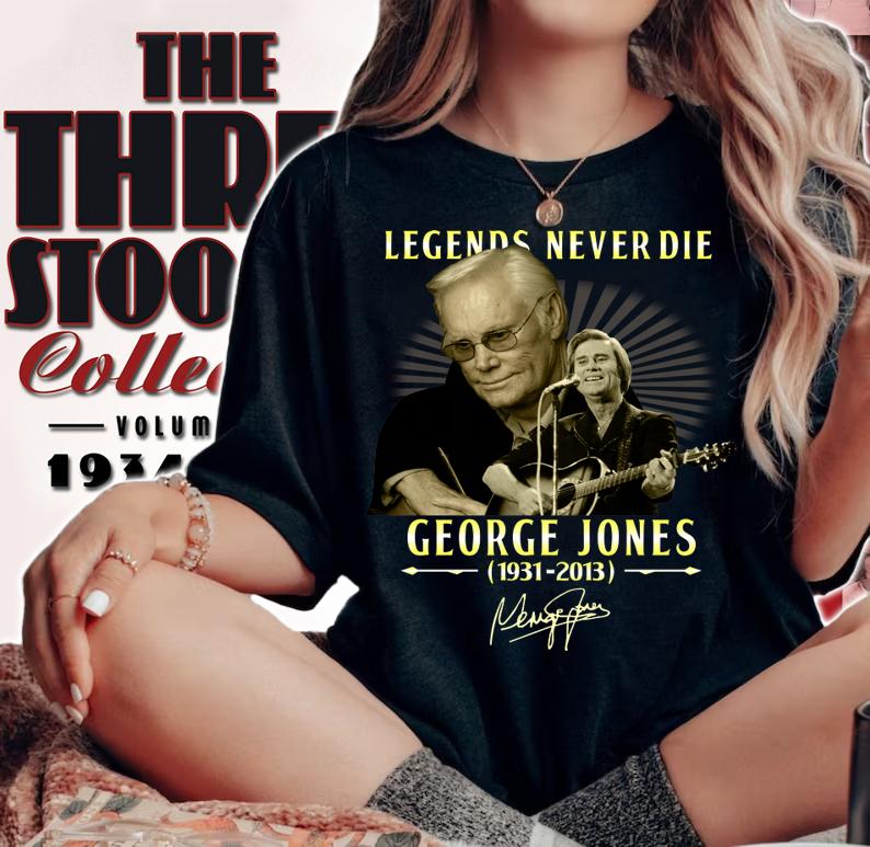 Legends Never Die George Jones 1931 2013 Signature t-shirt woman shirt