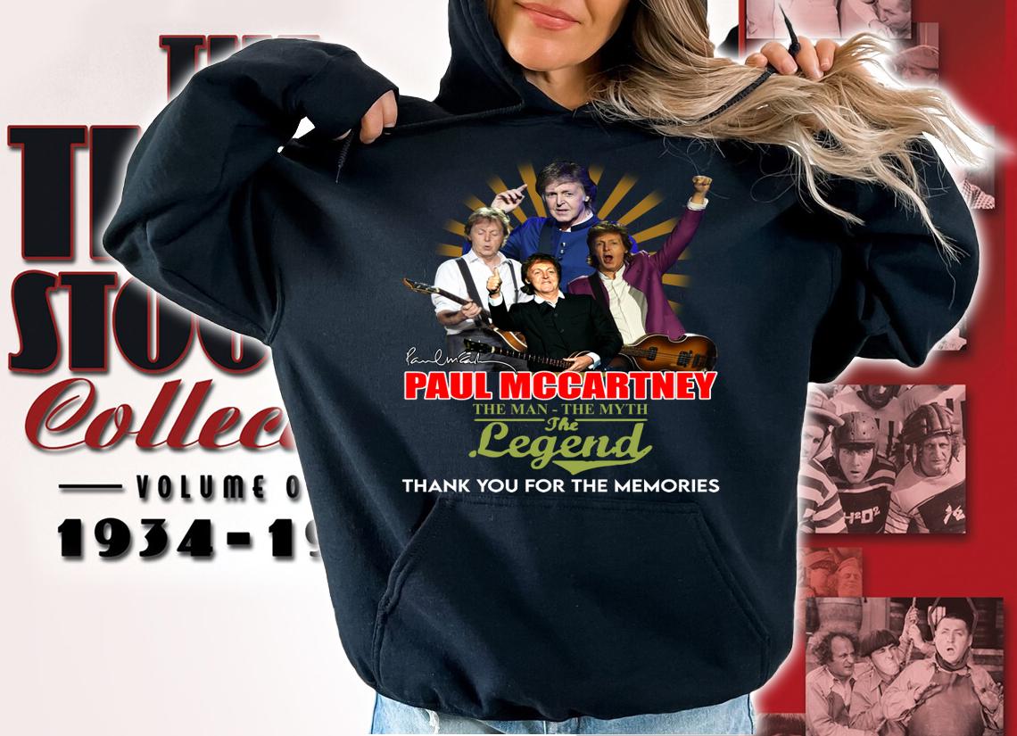 Paul Mccartney The Man The Myth The Legend Thank You For The Memories Signature t-shirt hoodie