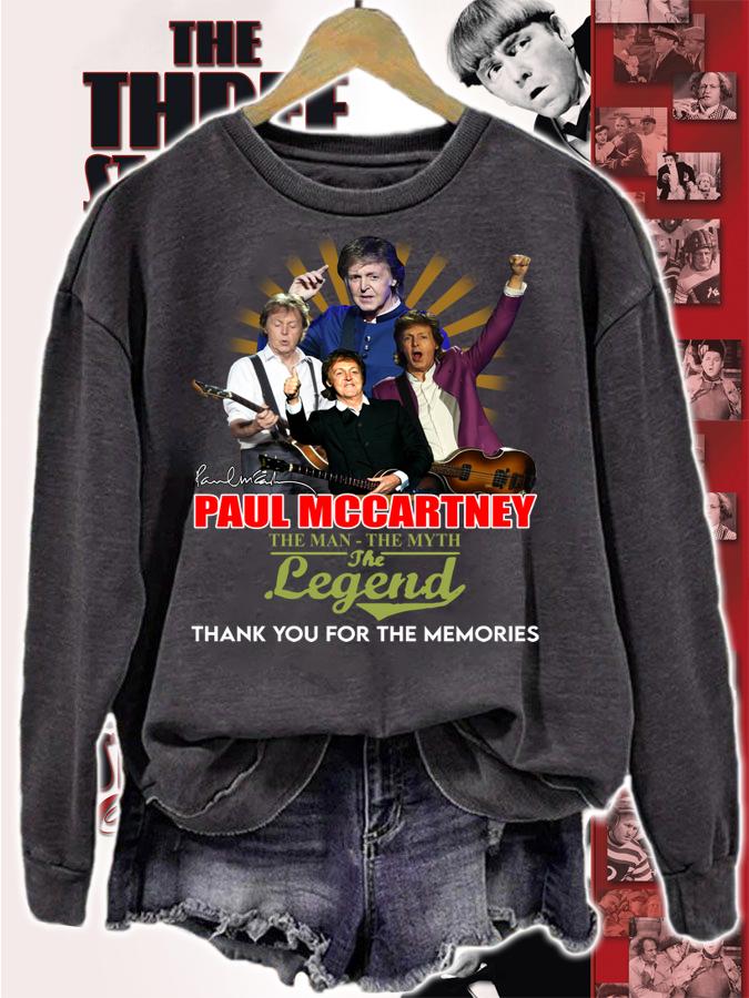 Paul Mccartney The Man The Myth The Legend Thank You For The Memories Signature t-shirt sweatshirt