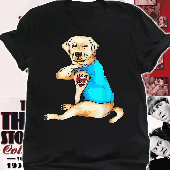 Yellow Lab Labrador Mom Tattoo Cute Mama Mother Grandma t-shirt shirt