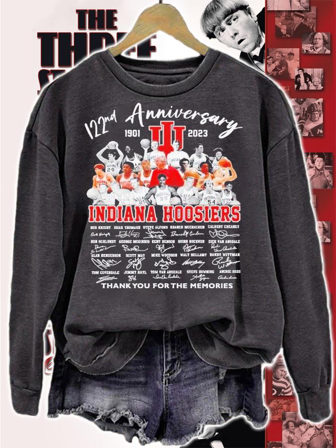 122nd anniversary 1901 2023 Indiana Hoosiers thank you for the memories shirt t-shirt sweatshirt