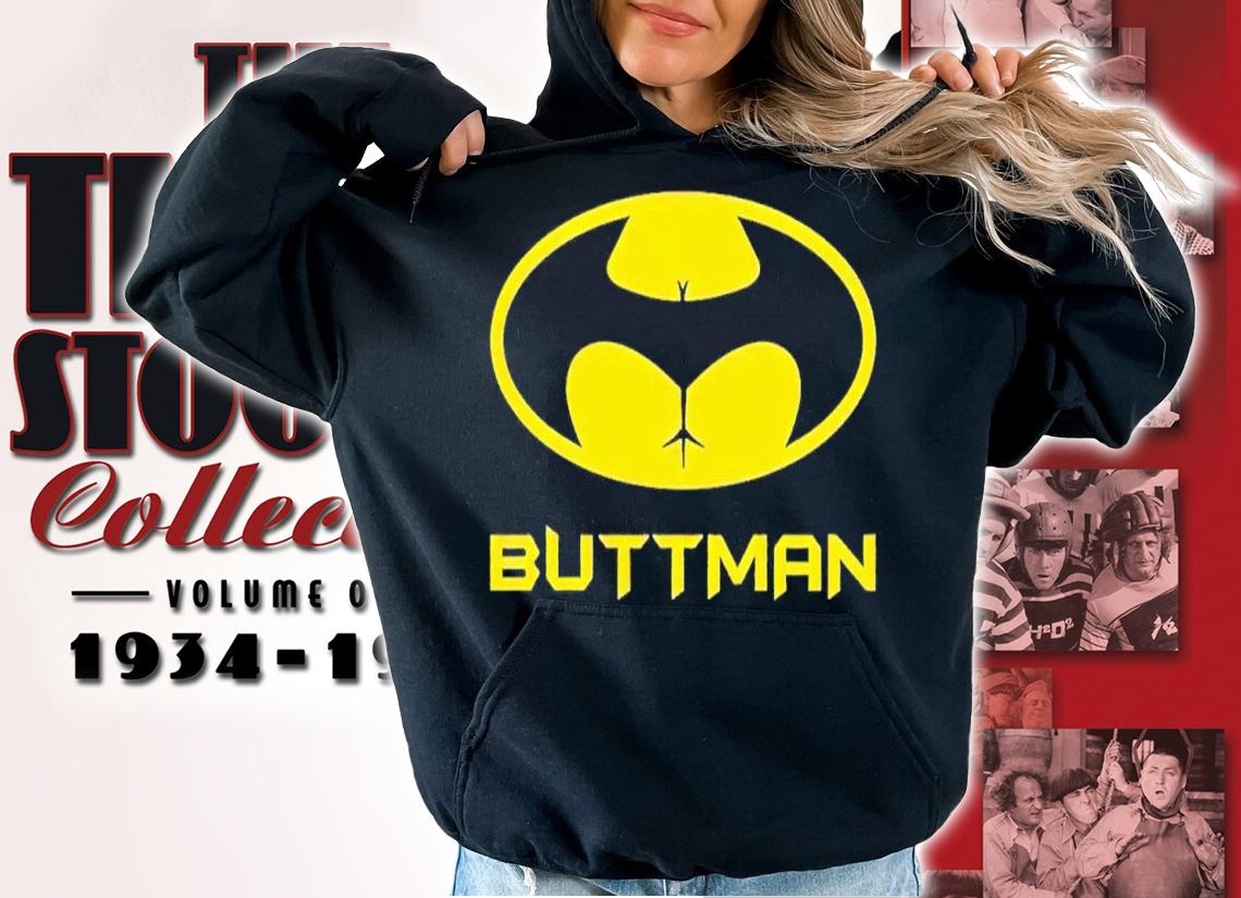 Batman logo parody Buttman shirt t-shirt hoodie
