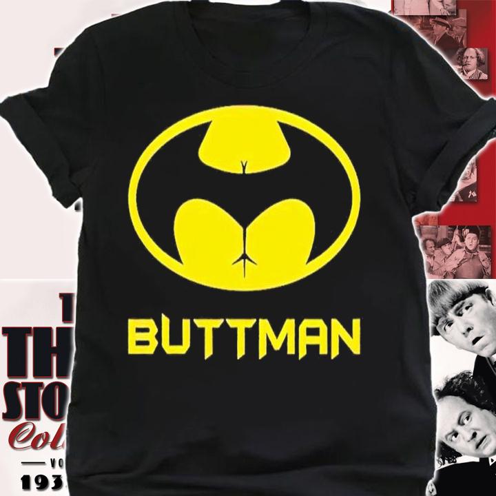 Batman logo parody Buttman shirt t-shirt shirt