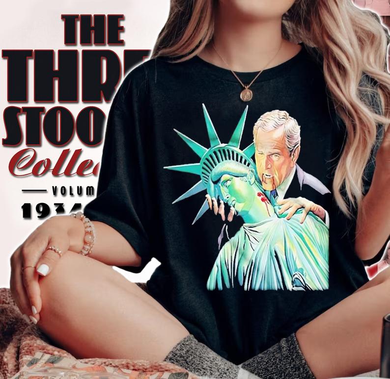 George Bush Statue Of Liberty Vintage Shirt t-shirt woman shirt