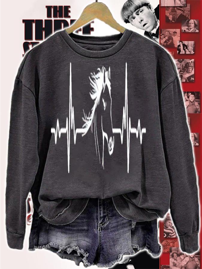 Heartbeat Horse shirt t-shirt sweatshirt