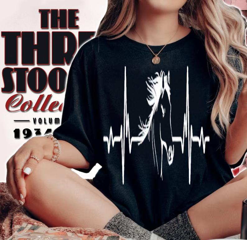 Heartbeat Horse shirt t-shirt woman shirt