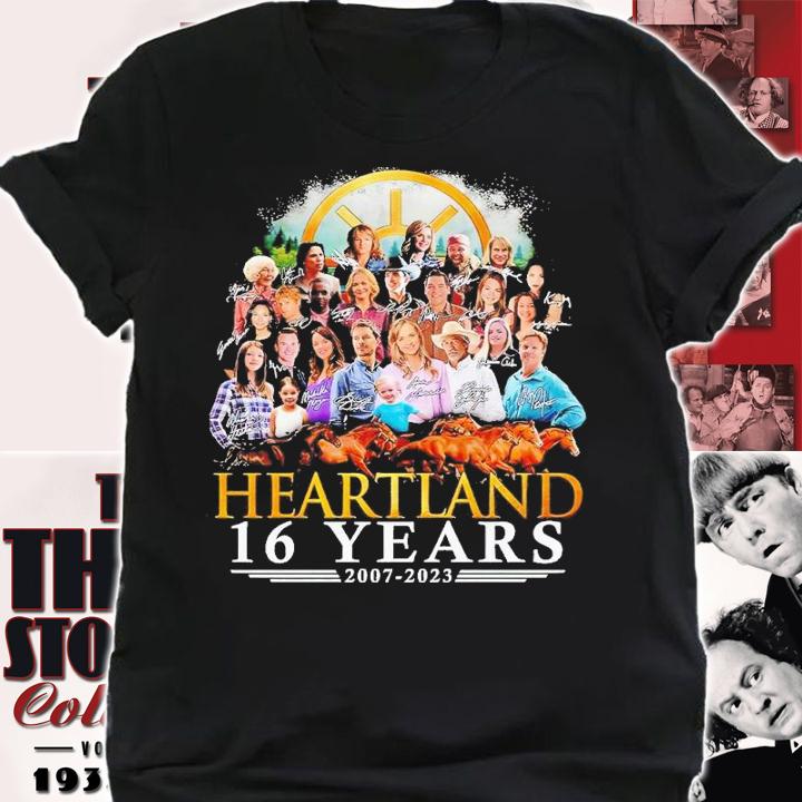 Heartland 16 years 2007 2023 signatures shirt t-shirt shirt