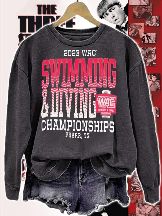 Men's 2023 Wac swimming and diving Championships Pharr TX shirt t-shirt sweatshirt