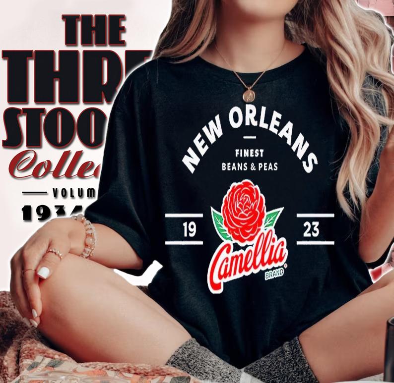 New Orleans Finest Beans And Peas Camellia shirt t-shirt woman shirt