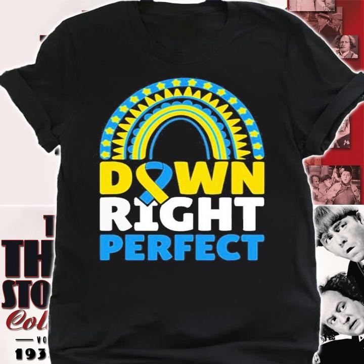 Down Syndrome Awareness Down Right Perfect Shirt t-shirt shirt