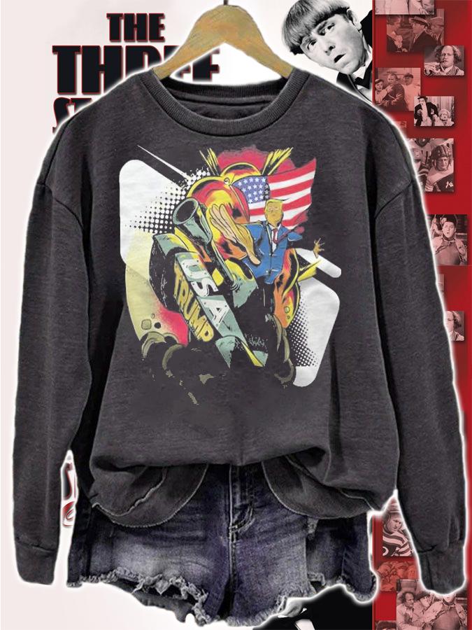Donald Trump Riding Army Tank T-Shirt