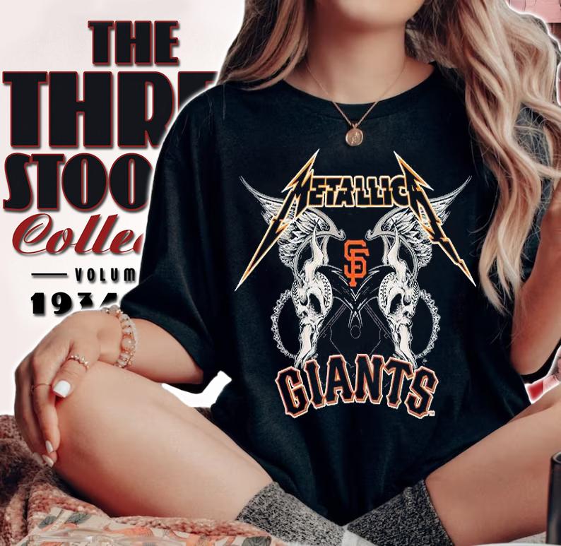 Awesome metallica San Francisco Giants shirt woman shirt