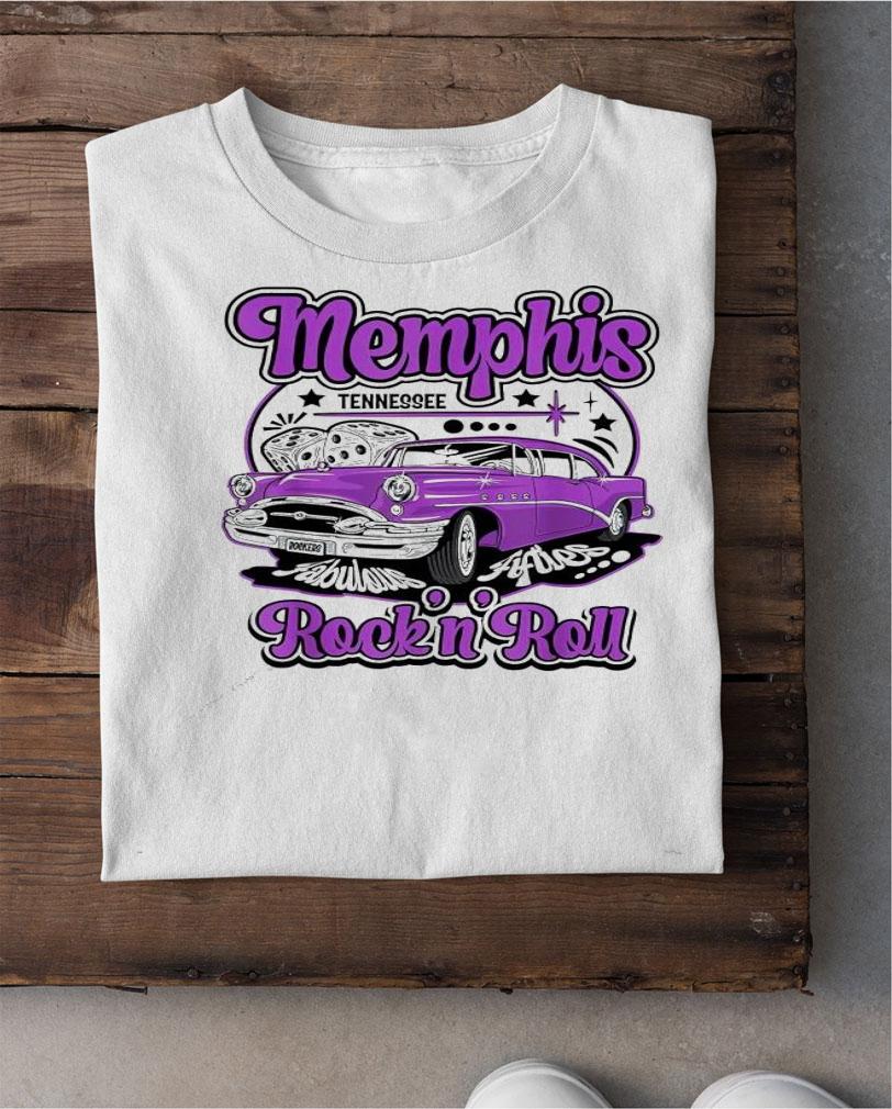 Rockabilly 50s Clothing 1950s Sock Hop Party Doo Wop Memphis purple car shirt shirt