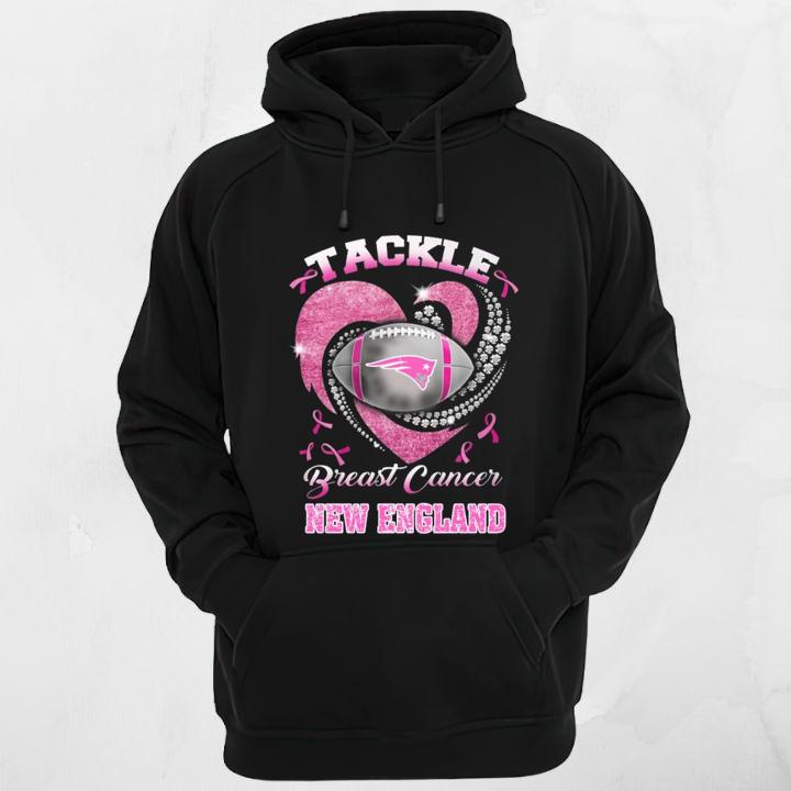 Tackle Breast Cancer Awareness New England Patriots Football T-Shirt hoodie
