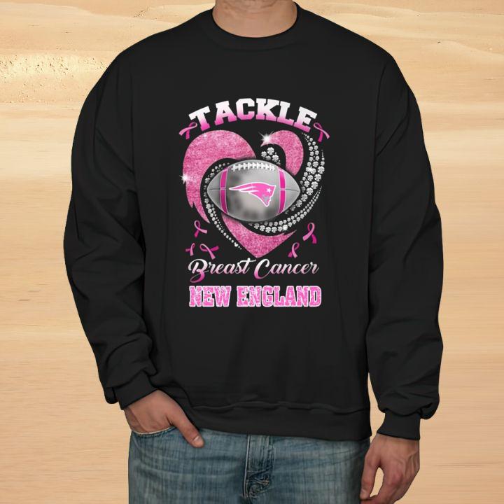 Tackle Breast Cancer Awareness New England Patriots Football T-Shirt sweatshirt