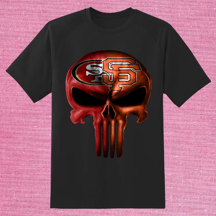 Official The Punisher Skull San Francisco 49ers San Francisco Giants Shirt