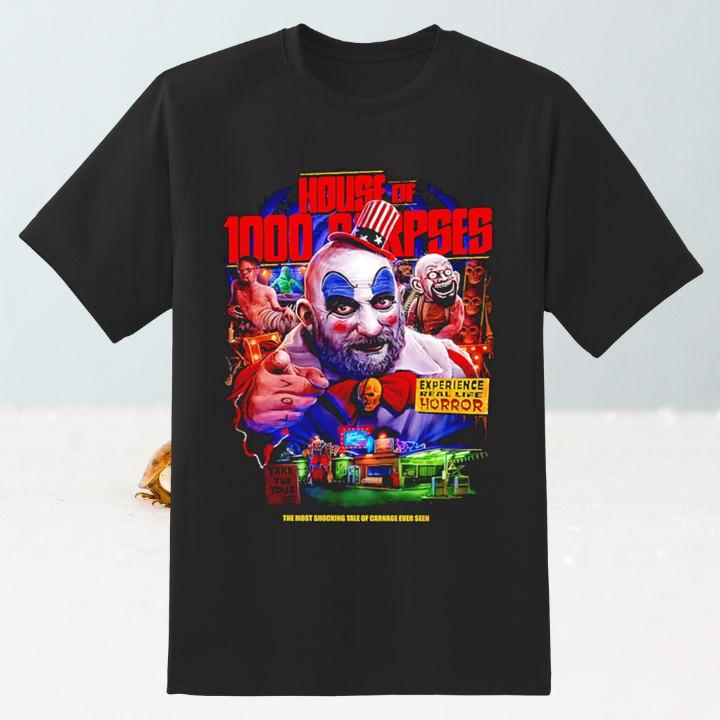 Premium Captain Spaulding House Of 1000 Corpses Horror Movie T-Shirt