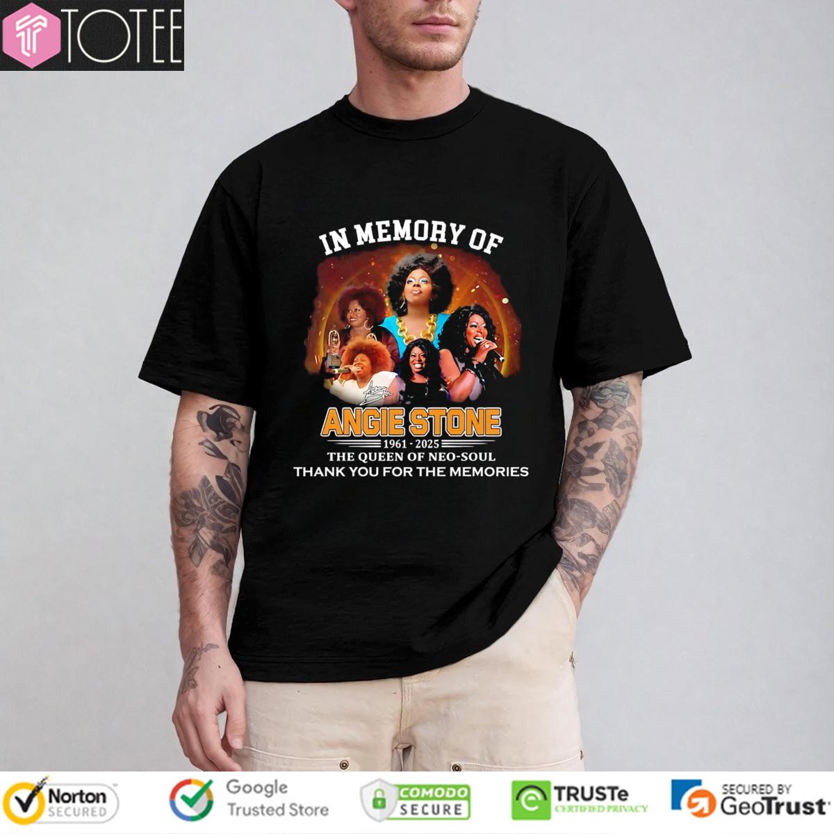 In Memory Of Angie Stone 1961-2025 RIP The Queen Of Neo Soul T-Shirt