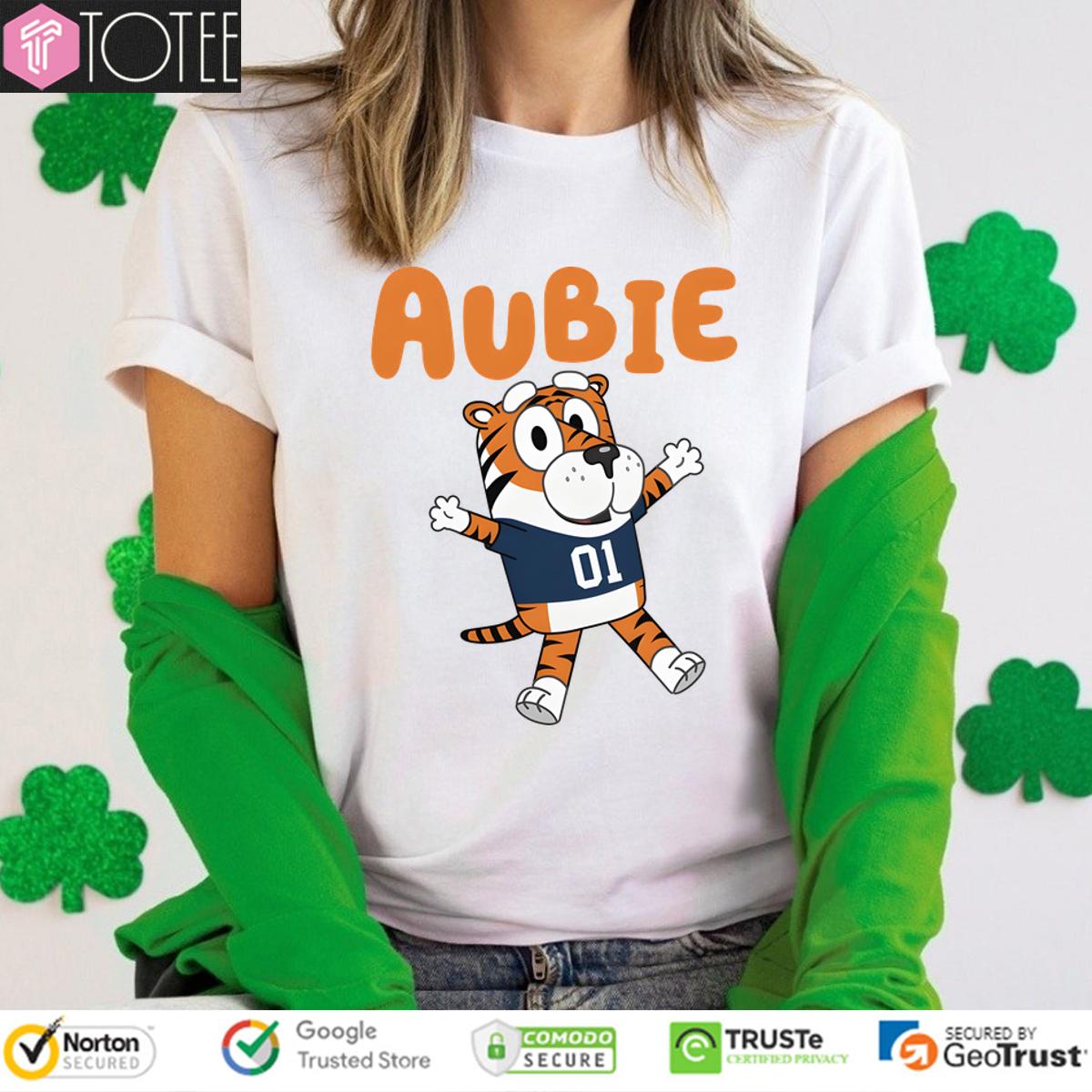 Aubie Tiger Bluey Muffin Heeler Auburn Tigers T-Shirt