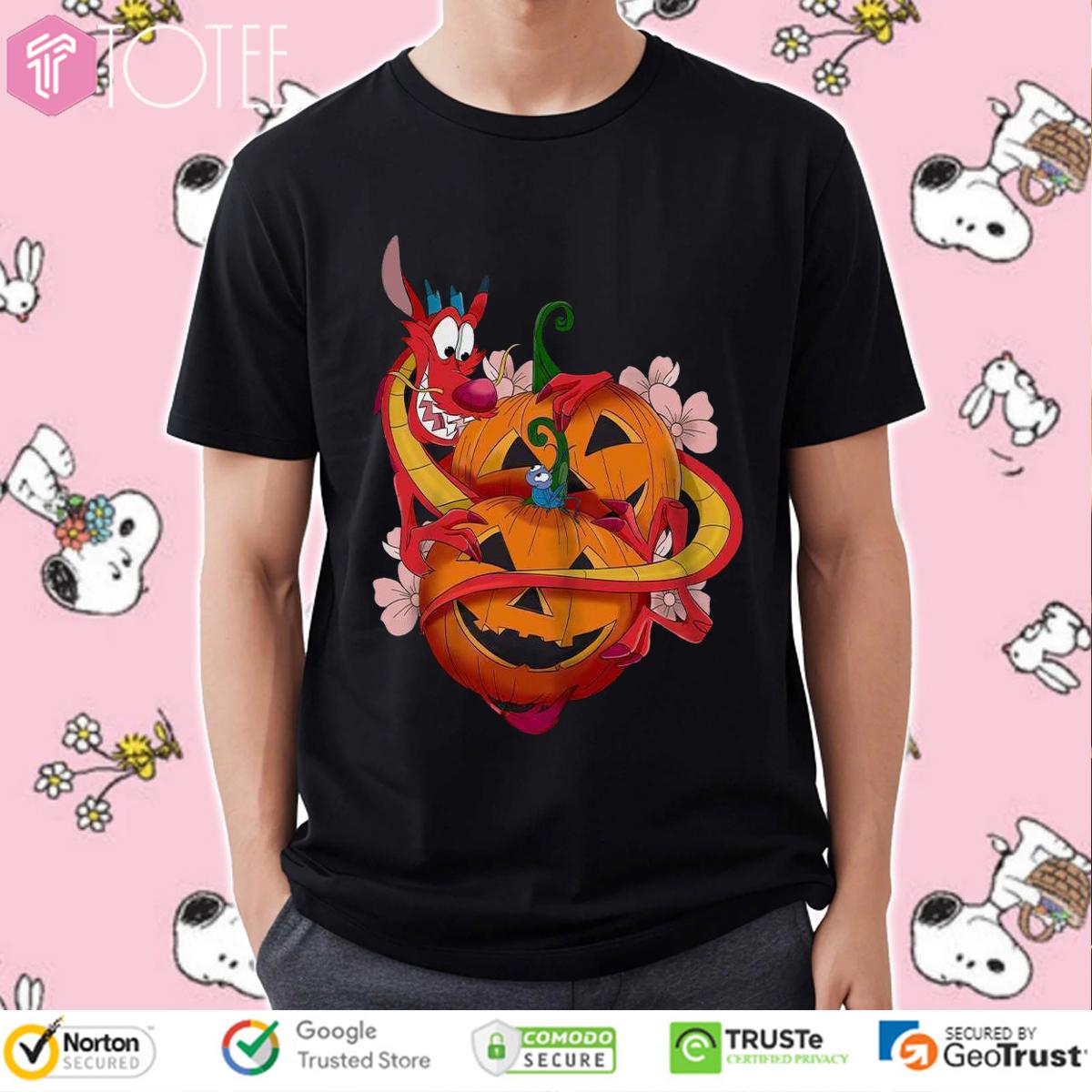 Mushu And Cri Kee Mulan Pumpkin Halloween T-Shirt