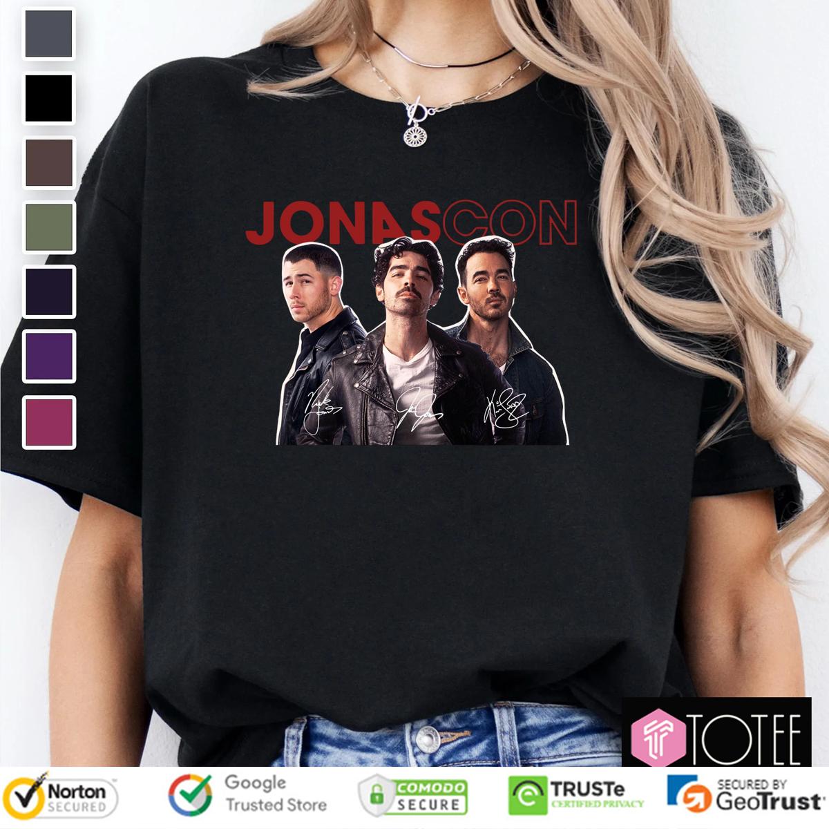 Jonascon Jonas Brothers Signatures T-Shirt