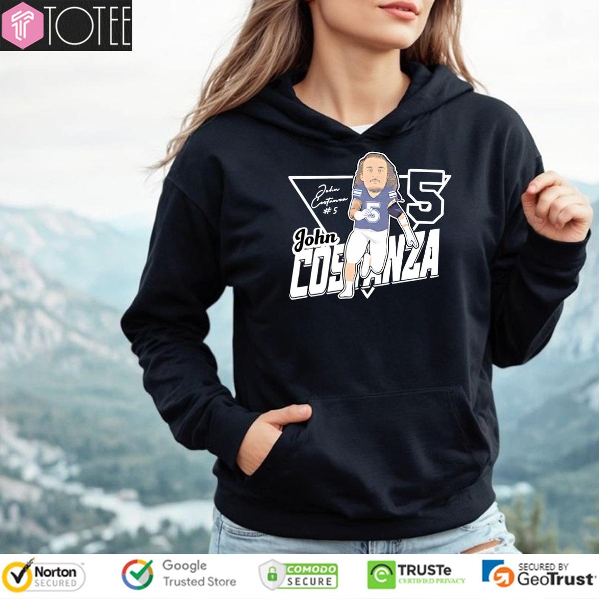 John Costanza Maine Black Bears Caritucare Hoodie