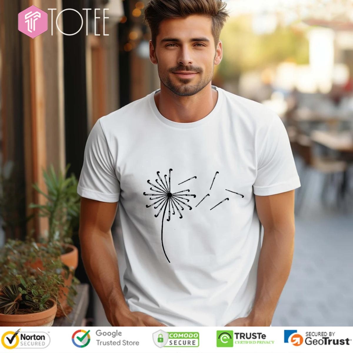 Dandelion Flower Hockey Stick T-shirt