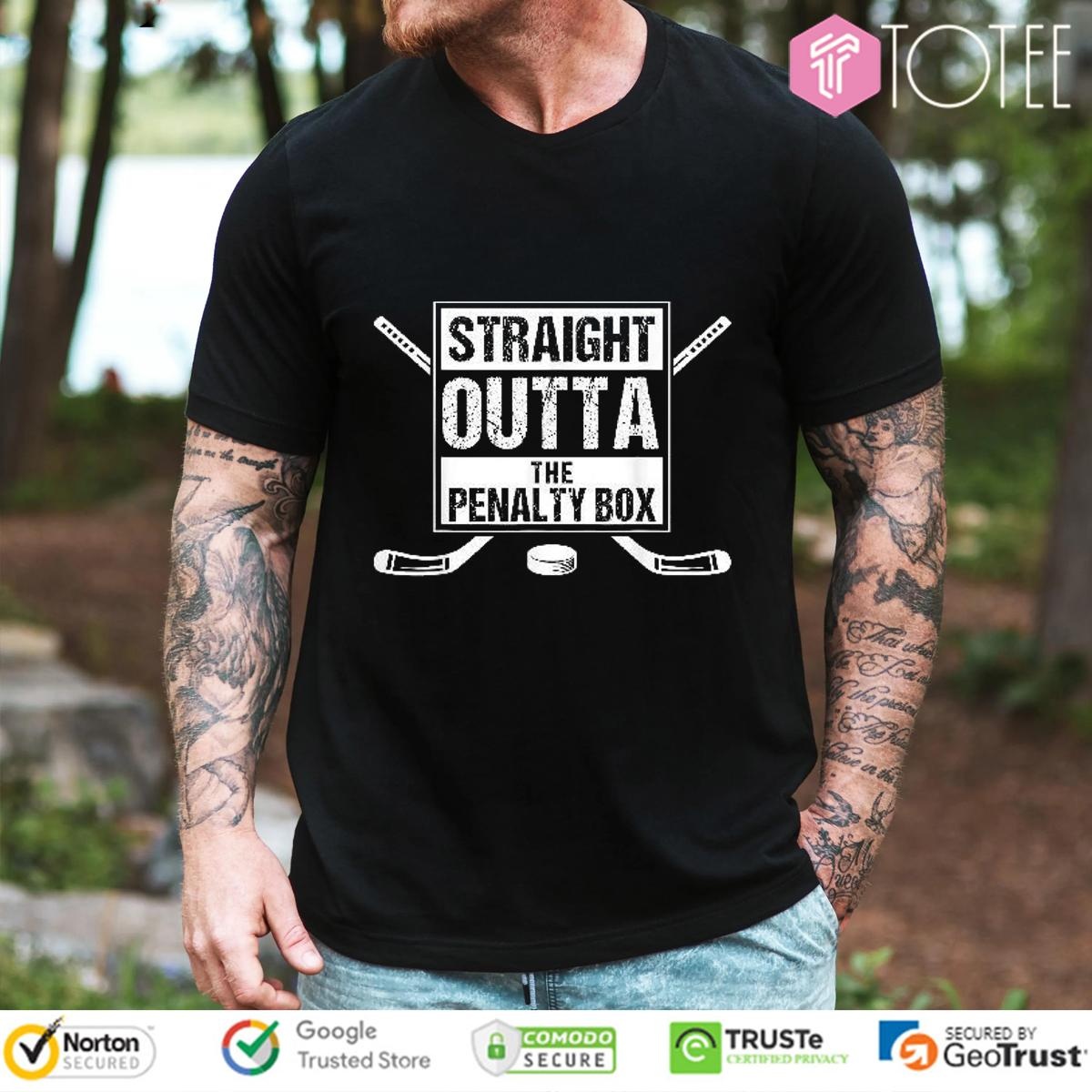 The Penalty Box Straight Outta Ice Hockey T-shirt